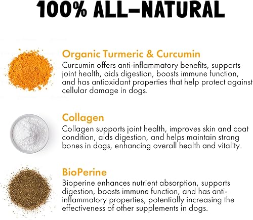 Miniatura 12 de Allergy Relief Chews for Dogs & Immune & Digestive Supplement with Wild Salmon Oil Kelp Colostrum Turmeric Probiotics & Bee Pollen for Seasonal