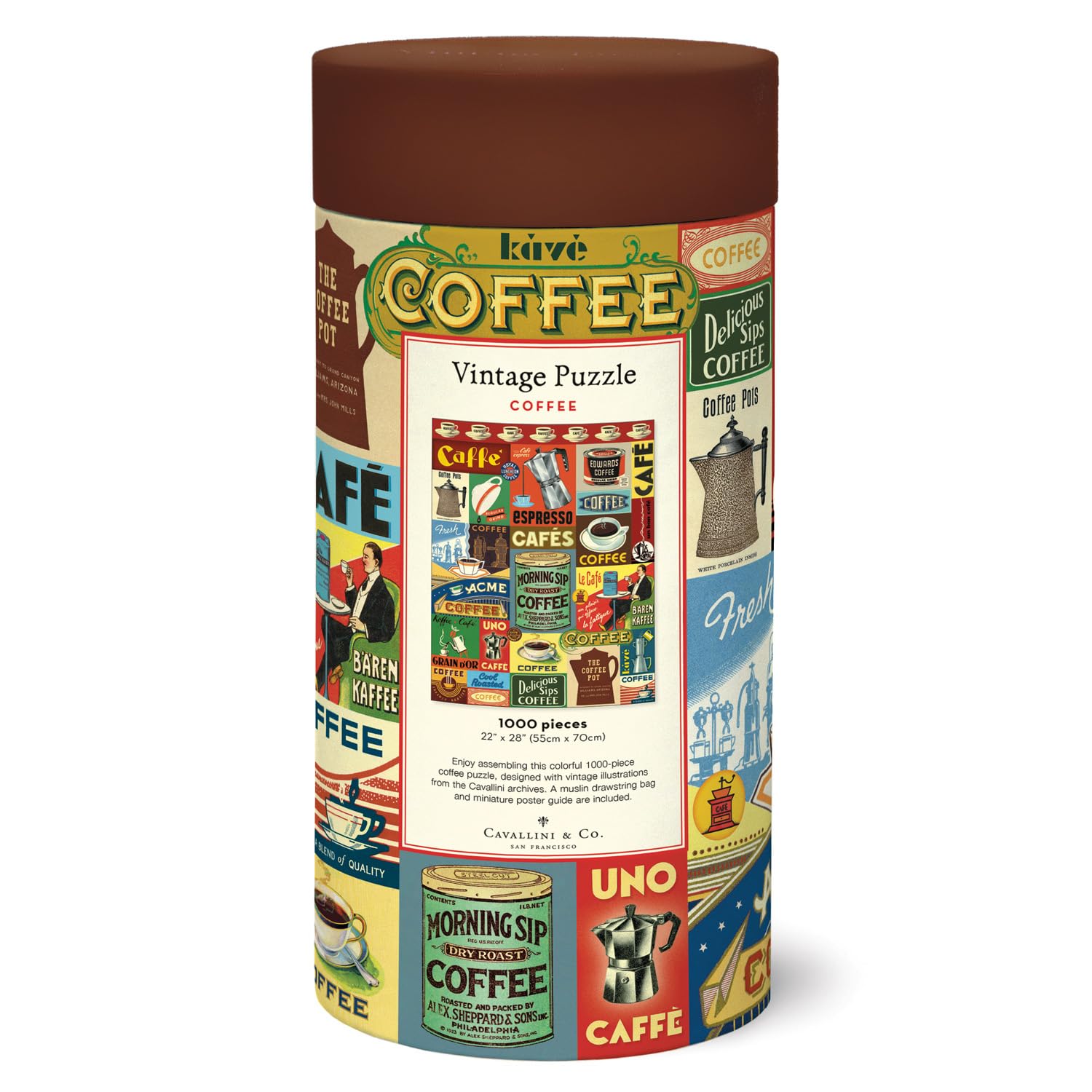 Cavallini Puzzle 1000 pièces Café (PZL/Café)