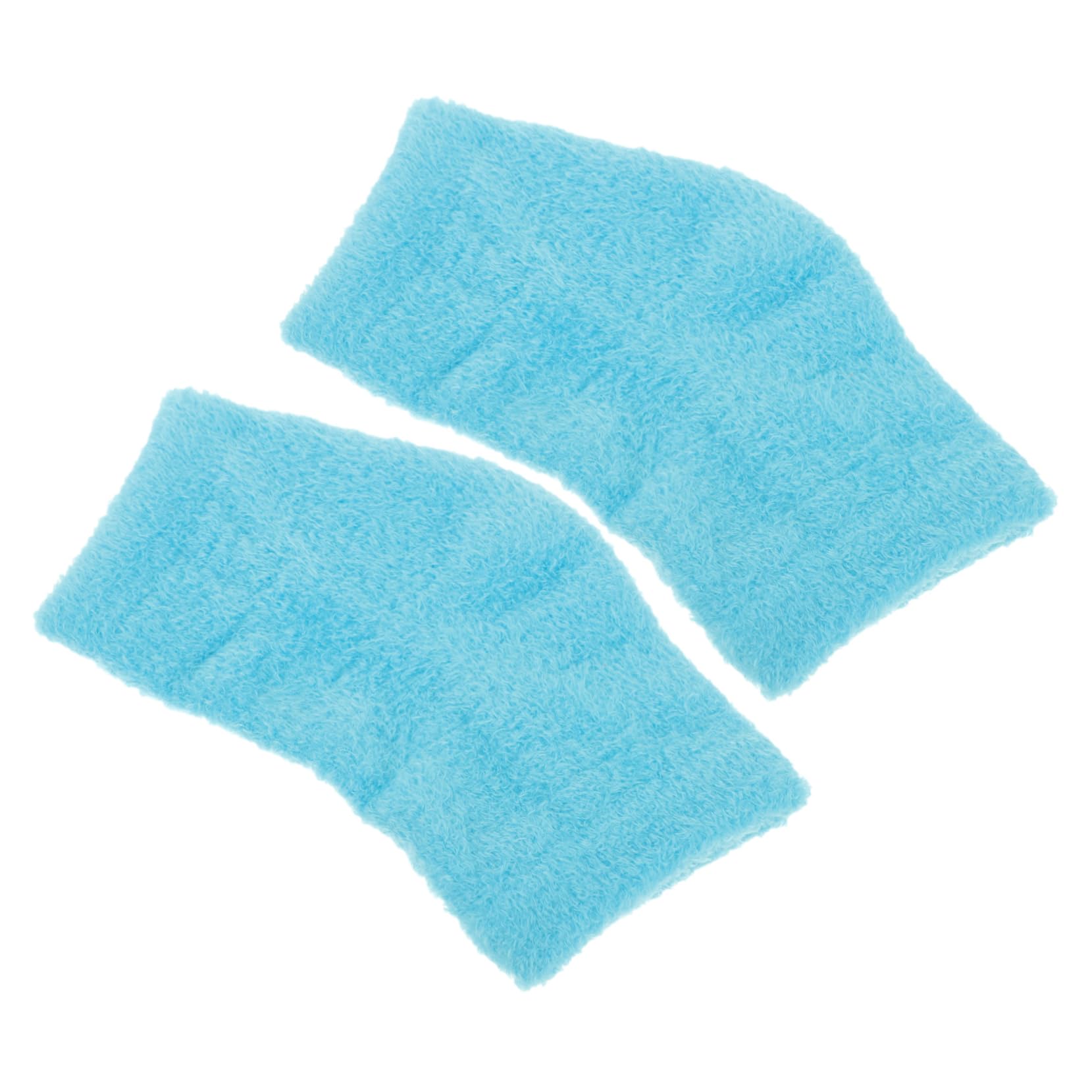 TOVINANNA 1 Pair Fabric Portable Foot Support Sky-blue Washable Foot Sleeve Heel Socks Compact Heel Sleeve