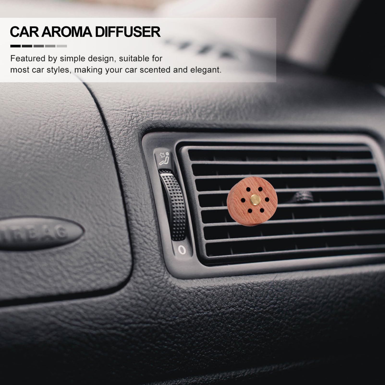 2 Pz Diffusore Uscita Aria Diffusore Di Olio Essenziale Per Sfiato Auto Arredamento Dell'auto Presa D'aria Dell'auto Legno Di Incenso Stile Classico Palissandro Fermaglio Per Auto
