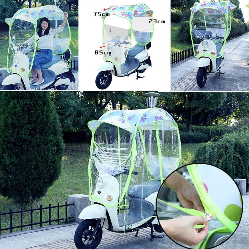 Uniwersalny elektryczny pokrowiec przeciwsłoneczny na motocykl, wodoodporny pokrowiec na skuter, w pełni zamknięty wodoodporny pokrowiec na skuter, z lusterkami