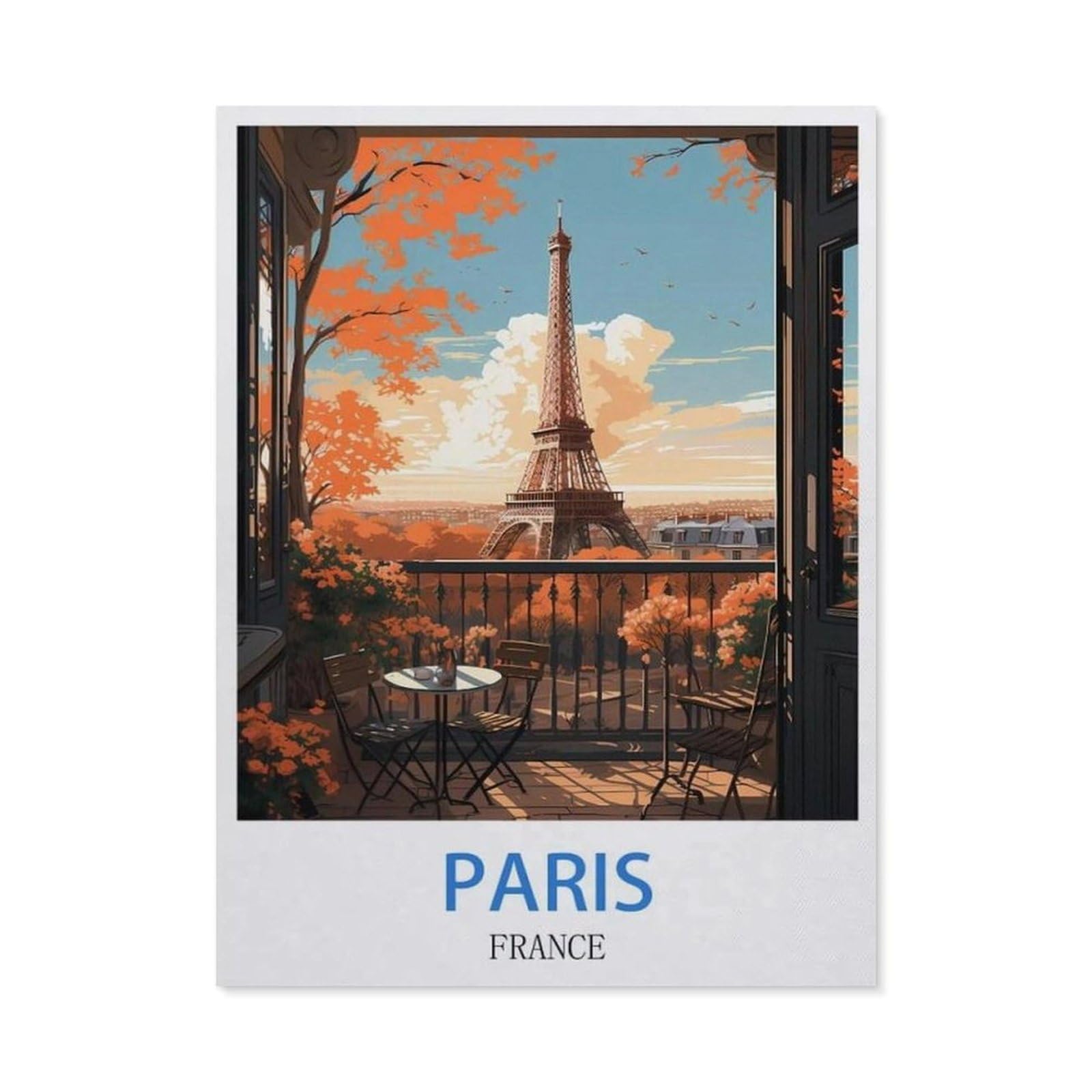 BEAYODKP 5D Diamond Painting Kits，Paris France（40x50cm）