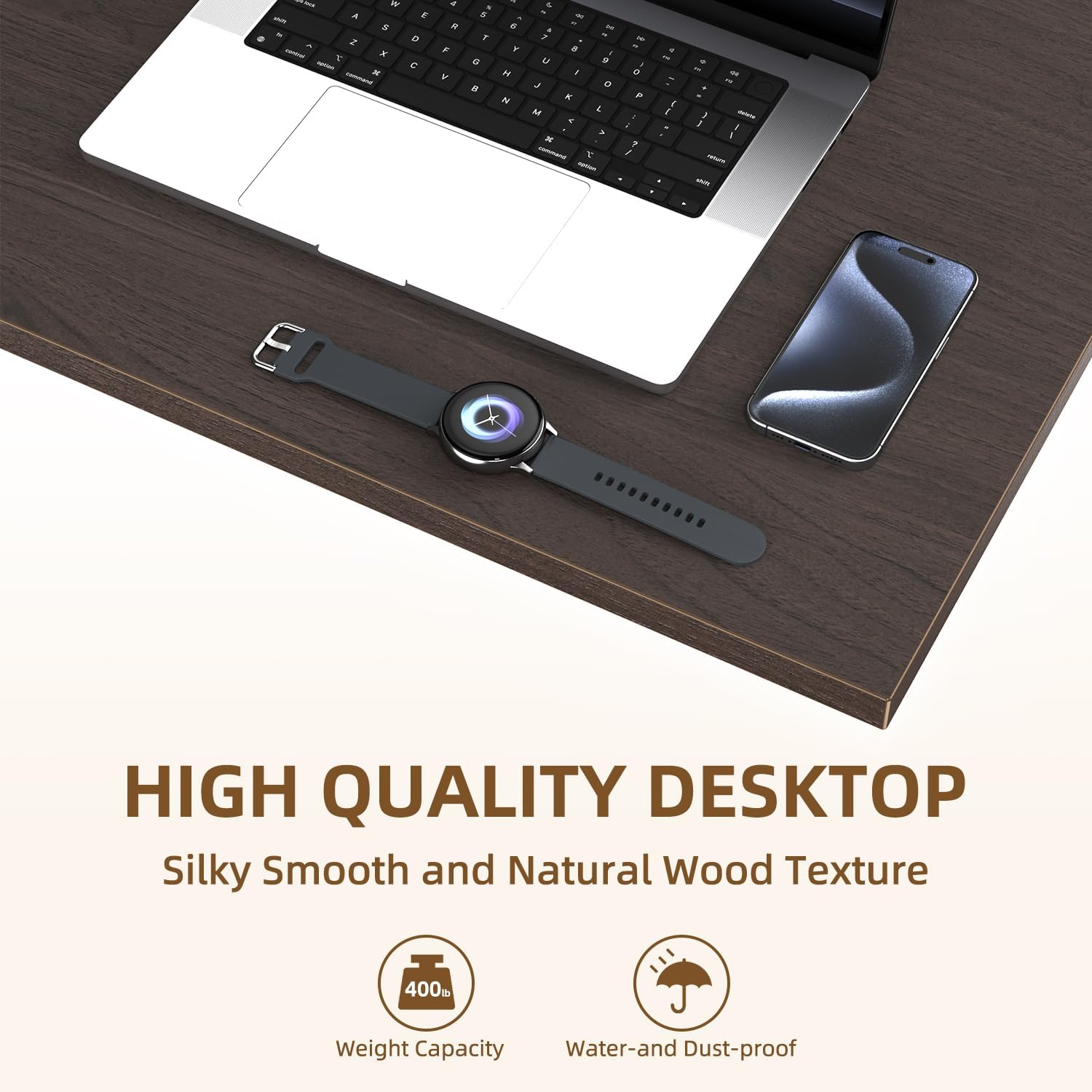 Universal Solid One-Piece Wood Table Top, 60"x24"x1" Workbench Top - Rectangular Particle Board for Standing Desk, Home Office Desk Countertop DlY, Washer Dryer, Coffee, Bar Tabletop