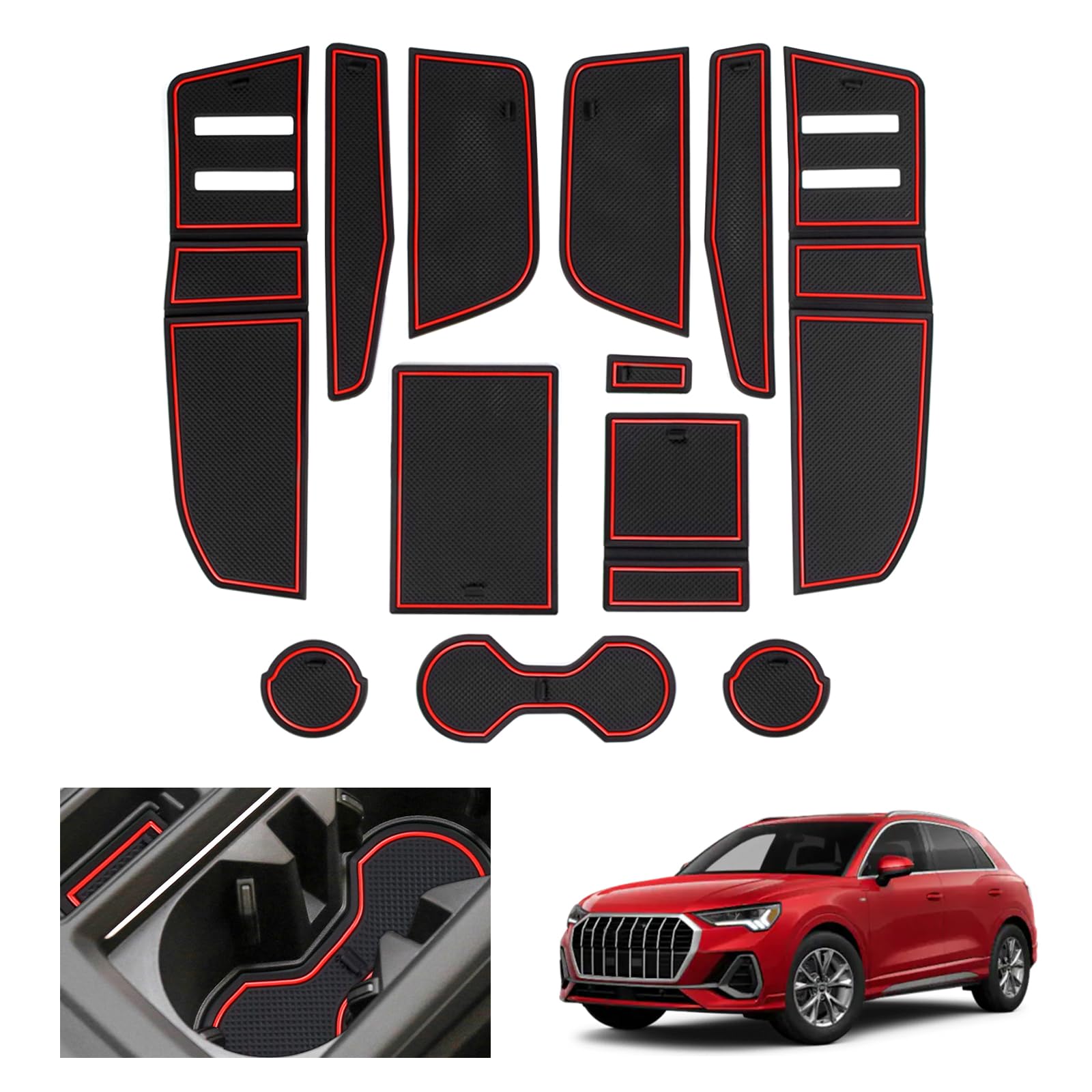 Kfz-premiumteile24 Tapis De Voiture En Caoutchouc De