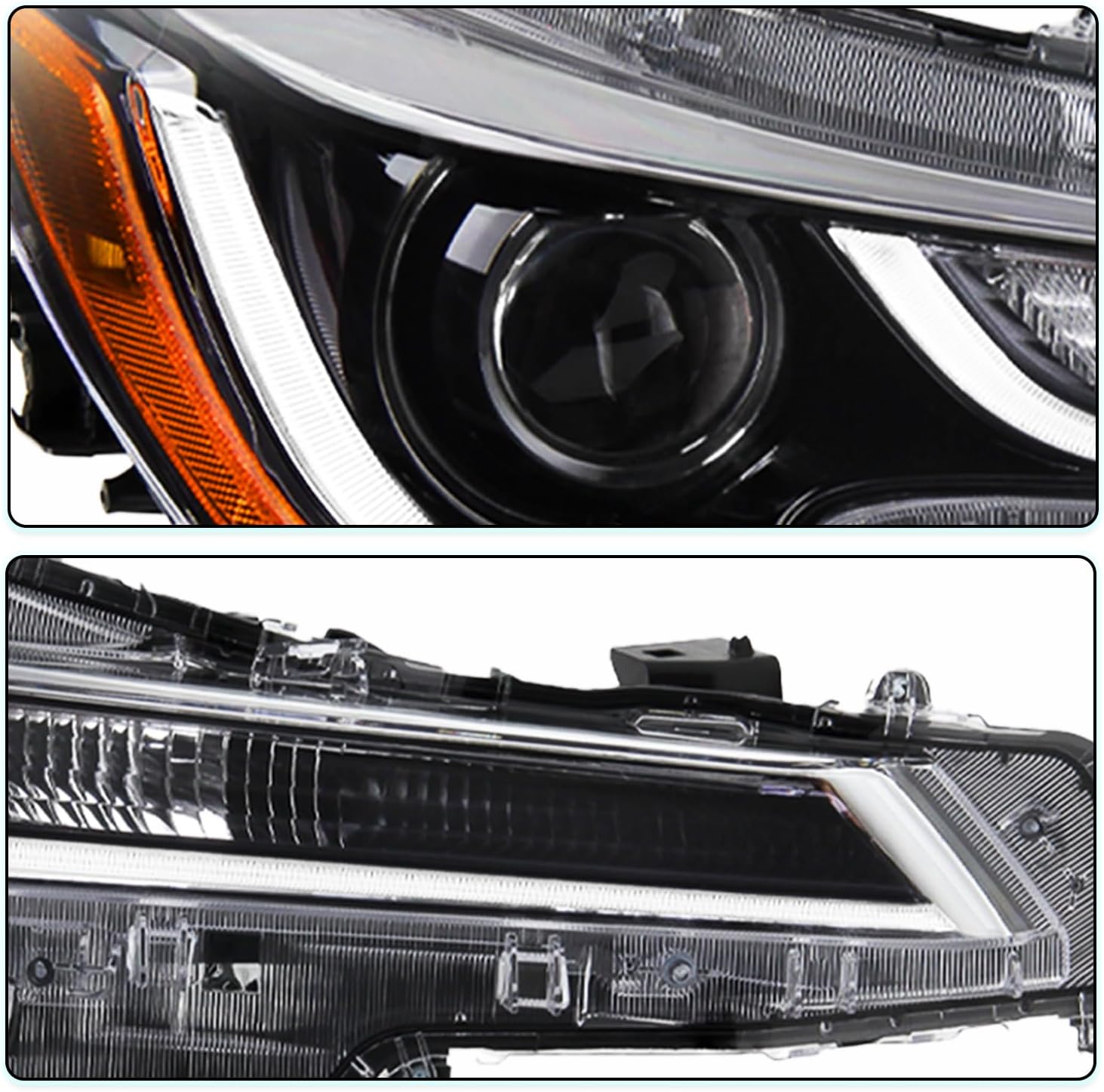 Headlight Assembly for 2020 2021 2022 Toyota Corolla L/LE with LED Bulbs Headlamp Right Passenger Side