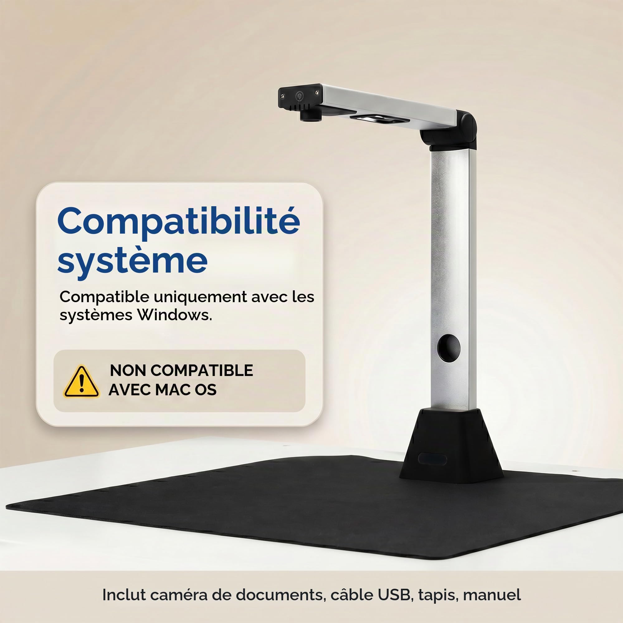 13MP Scanner de Documents Intelligent: