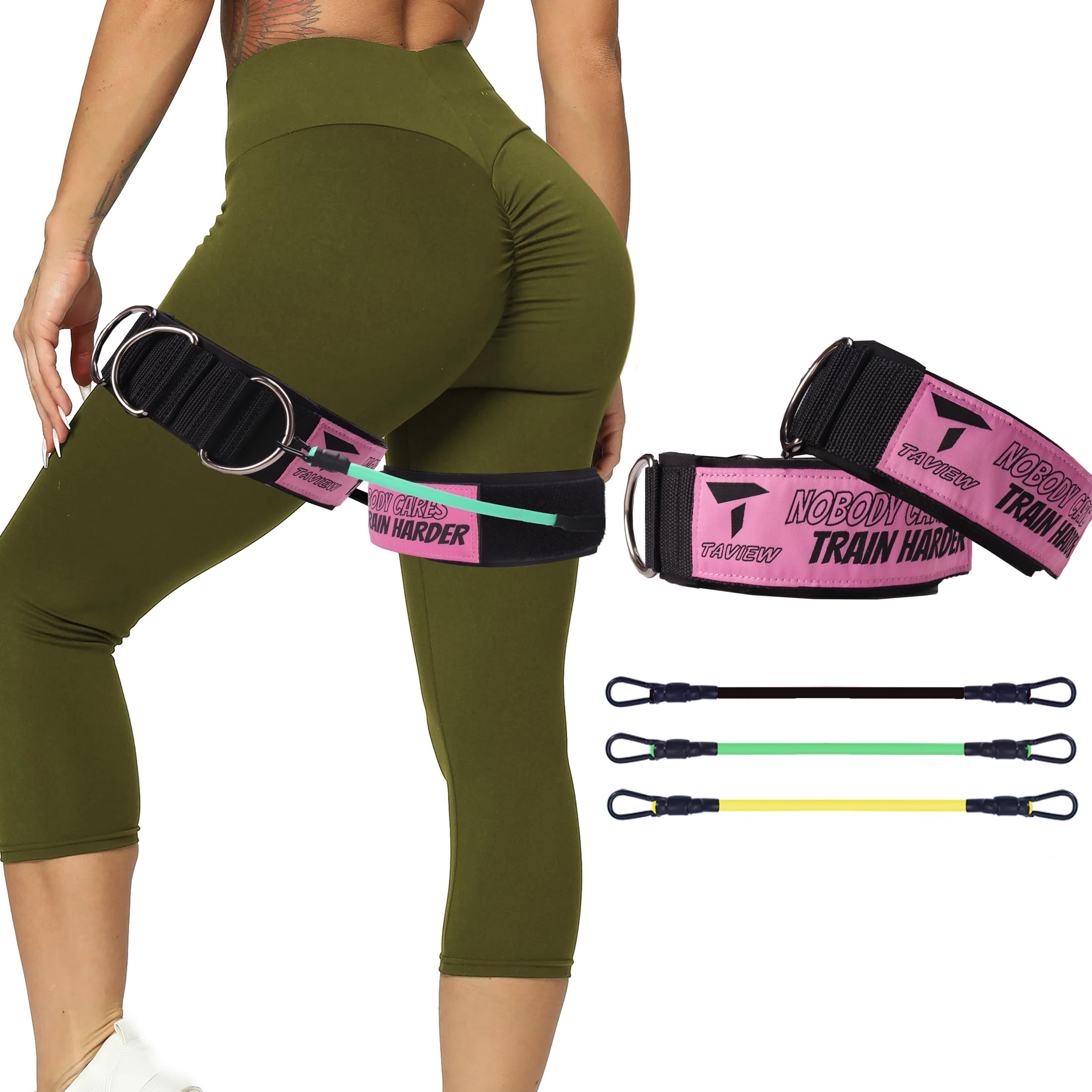 TAVIEW Thigh Strap Neoprene Padded Fitness Leg Cuff Adjustable Strength Training Accessories Speed Exercise for Taekwondo Football Running