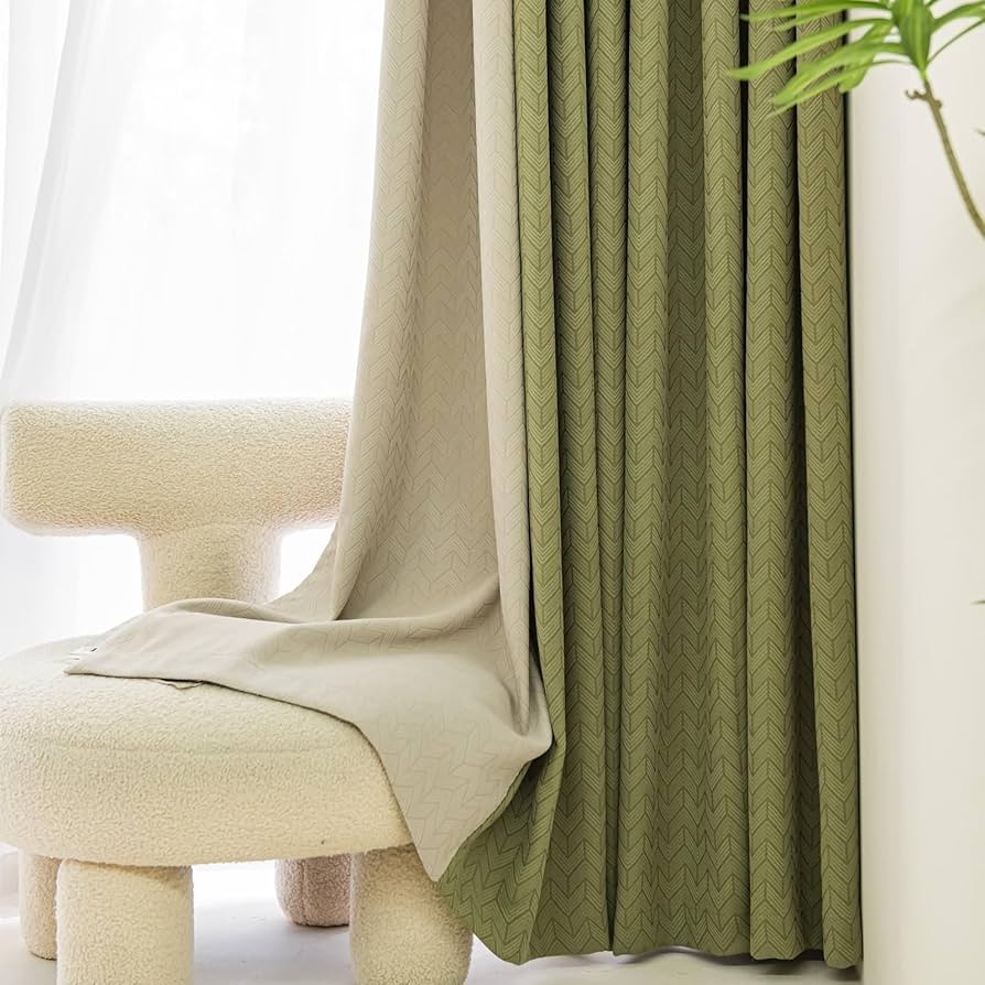 Amazon.com: Homxi Curtain Blackout Bedroom 2 Panels,2 x 42W