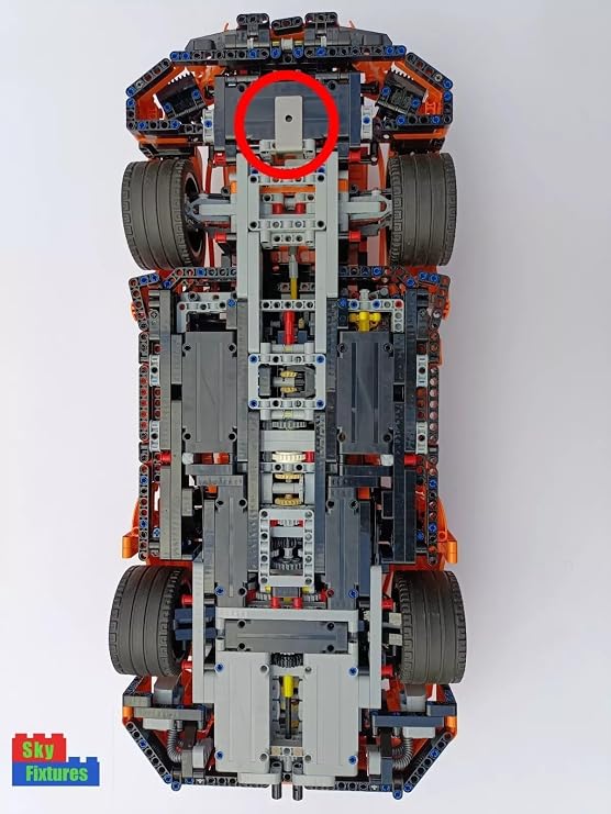 Wall mount compatible with Lego Technic Porsche 911 GT3 RS 42056 | Display your model securely | Heavy Duty stainless steel | Car NOT included