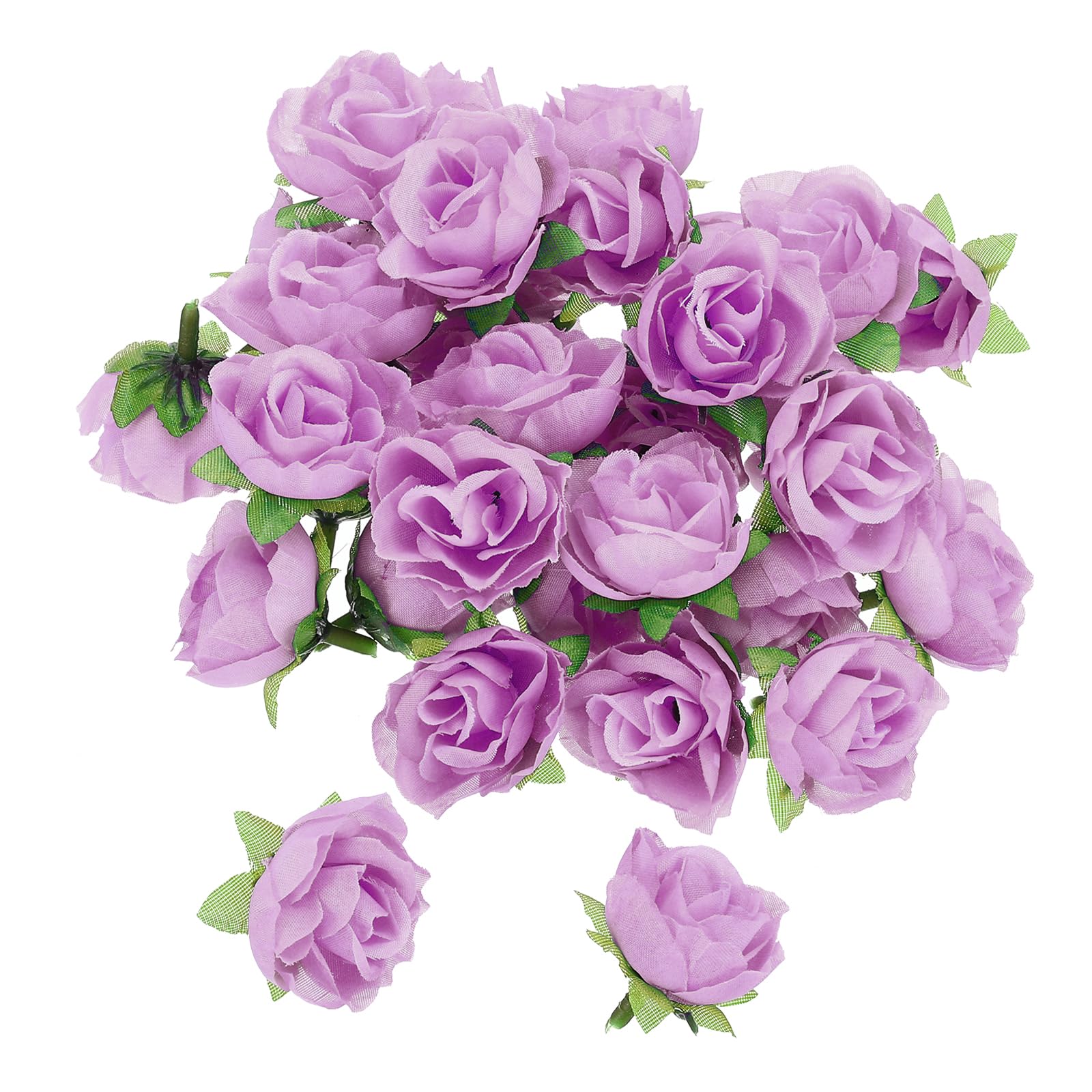 PATIKIL Mini Rose Artificial Flowers Bulk 1.2 Inch