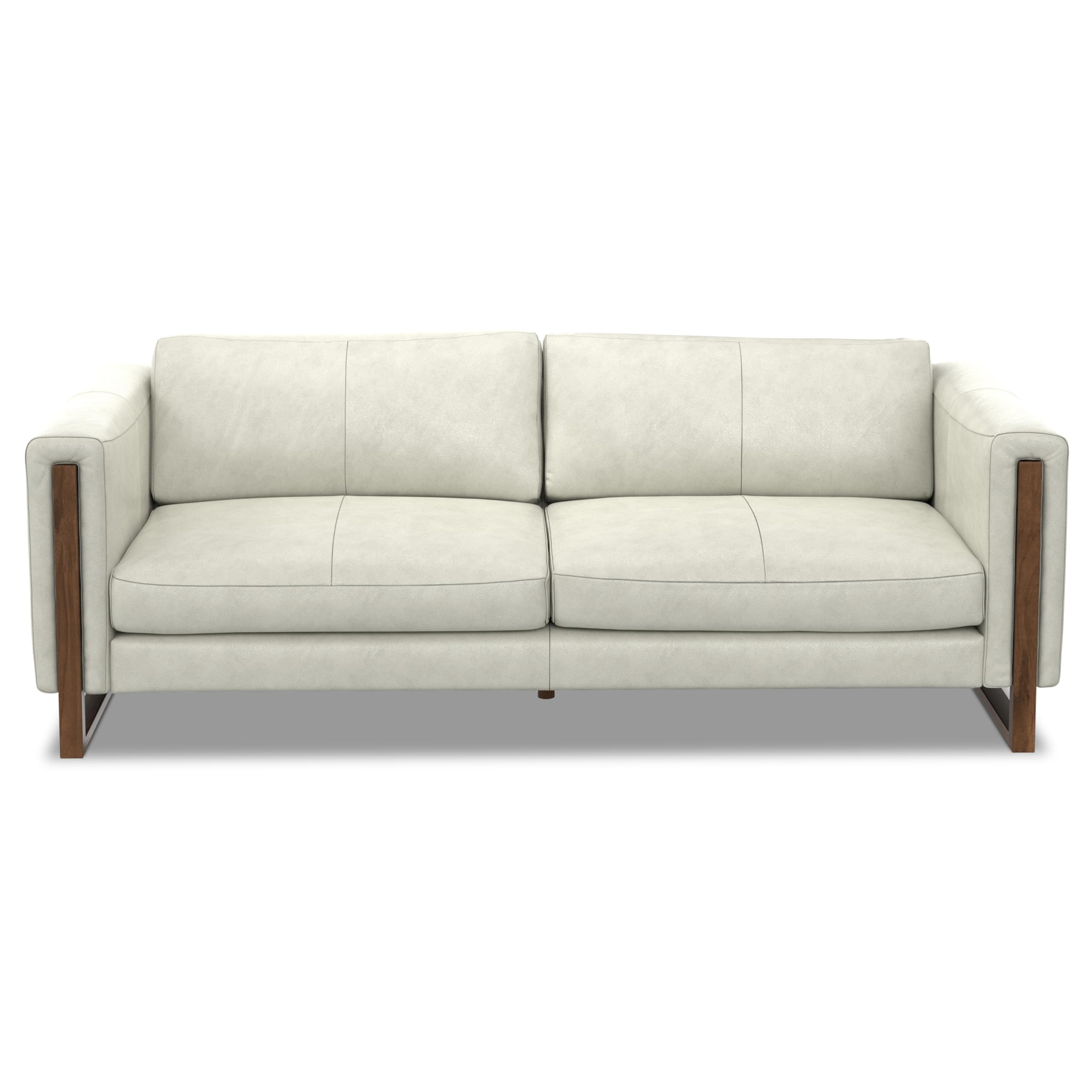 Amazon.com: SIMPLIHOME Richard Sofa in Genuine Light Smoke Grey