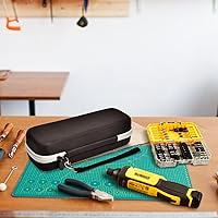 Vista 4 de Funda compatible con DEWALT 8V MAX inalámbrico para kit de destornilladores DWHT66719/DCF680N2/DCF682N1, soporte de almacenamiento