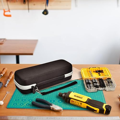 Vista 4 de Funda compatible con DEWALT 8V MAX inalámbrico para kit de destornilladores DWHT66719/DCF680N2/DCF682N1, soporte de almacenamiento