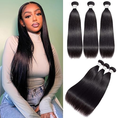 Paquetes de cabello humano 12A, lacio, 161820 pulgadas, 3 paquetes, cabello virgen brasileño 100% sin procesar, doble trama, color natural