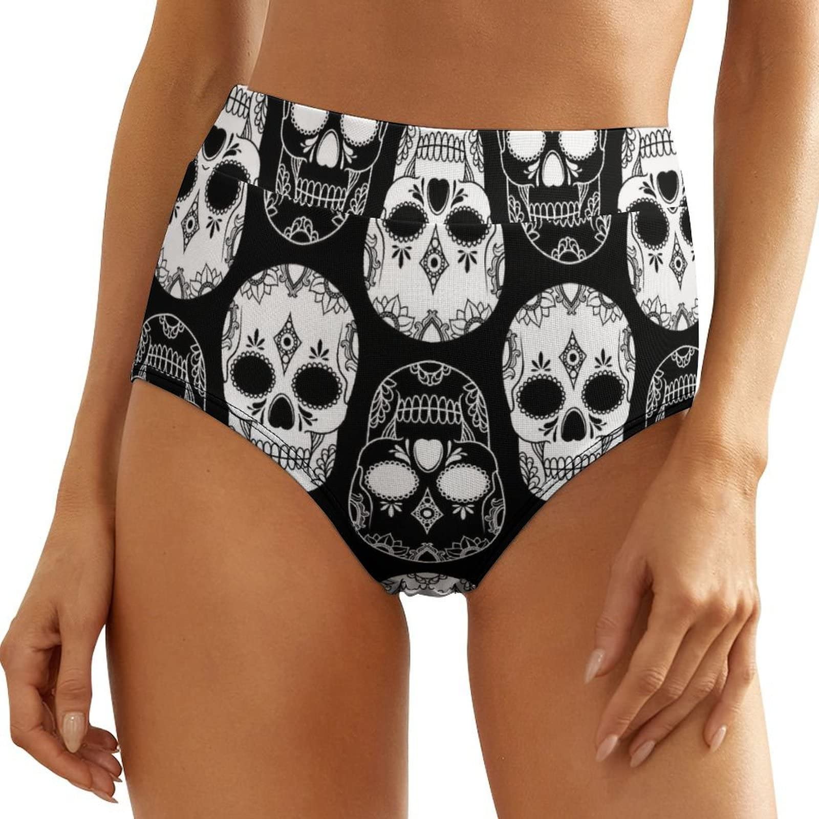 Women Briefs Skulls Soft Underwear Bikinis Panties For Ladies