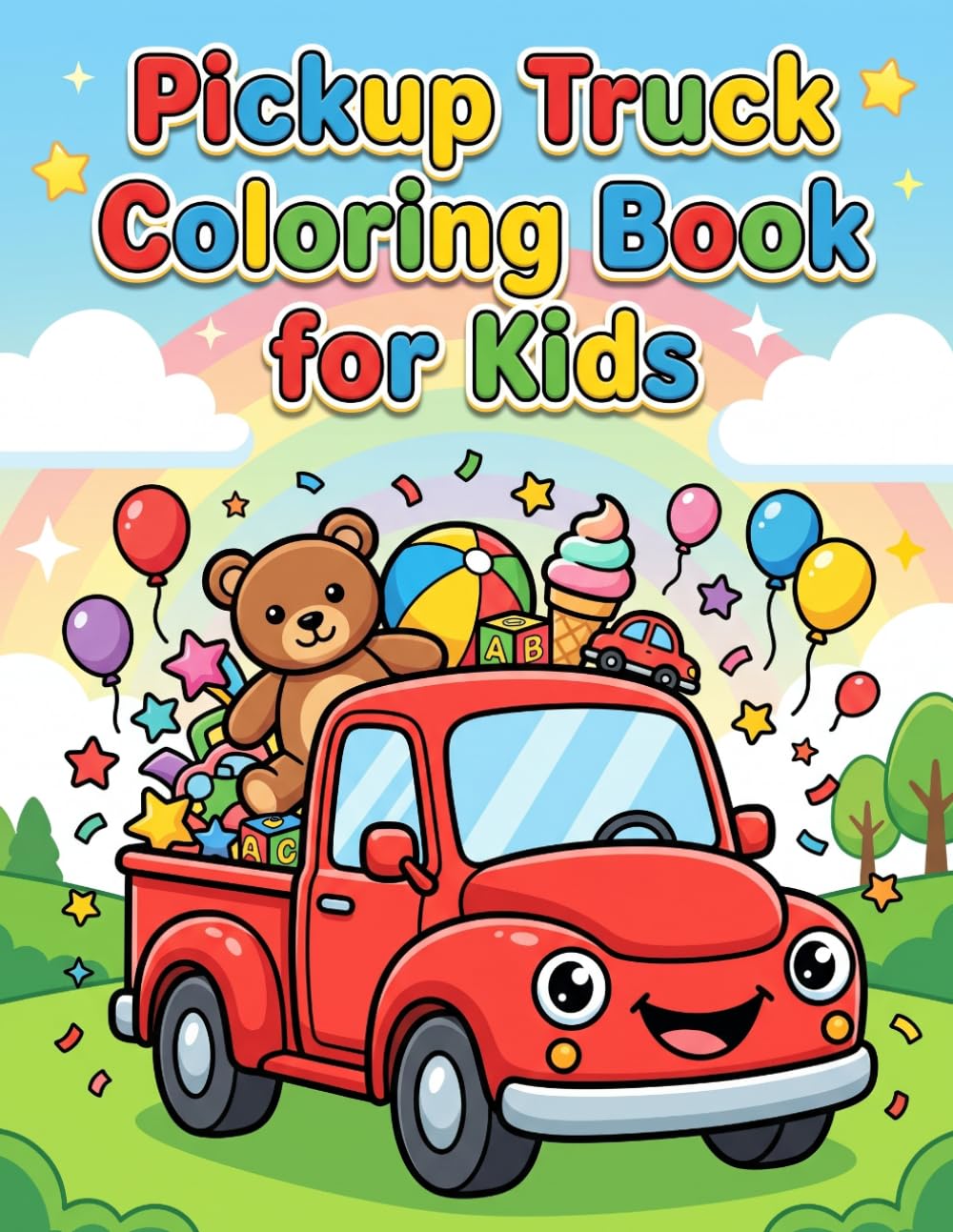 Pickup Truck Coloring Book for Kids: Fun and Easy Coloring Pages for Toddlers and Young Kids Ages 3–8 (Truck Coloring Series)