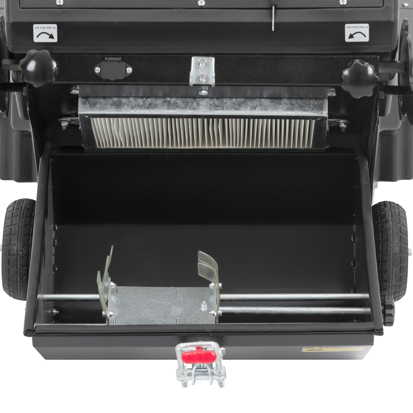 Spazzatrice aspirante - Funzionamento a batteria - 4.000 m²/h - 2 spazzole da 46 cm ciascuna Spazzatrice elettrica Spazzatrice con aspirazione Spazzatrice a batteria -