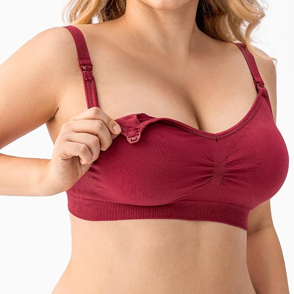 HBselect 5 Pcs Soutien-Gorge d'allaitement Maternité Soutien-Gorge d'allaitement sans Couture - 4