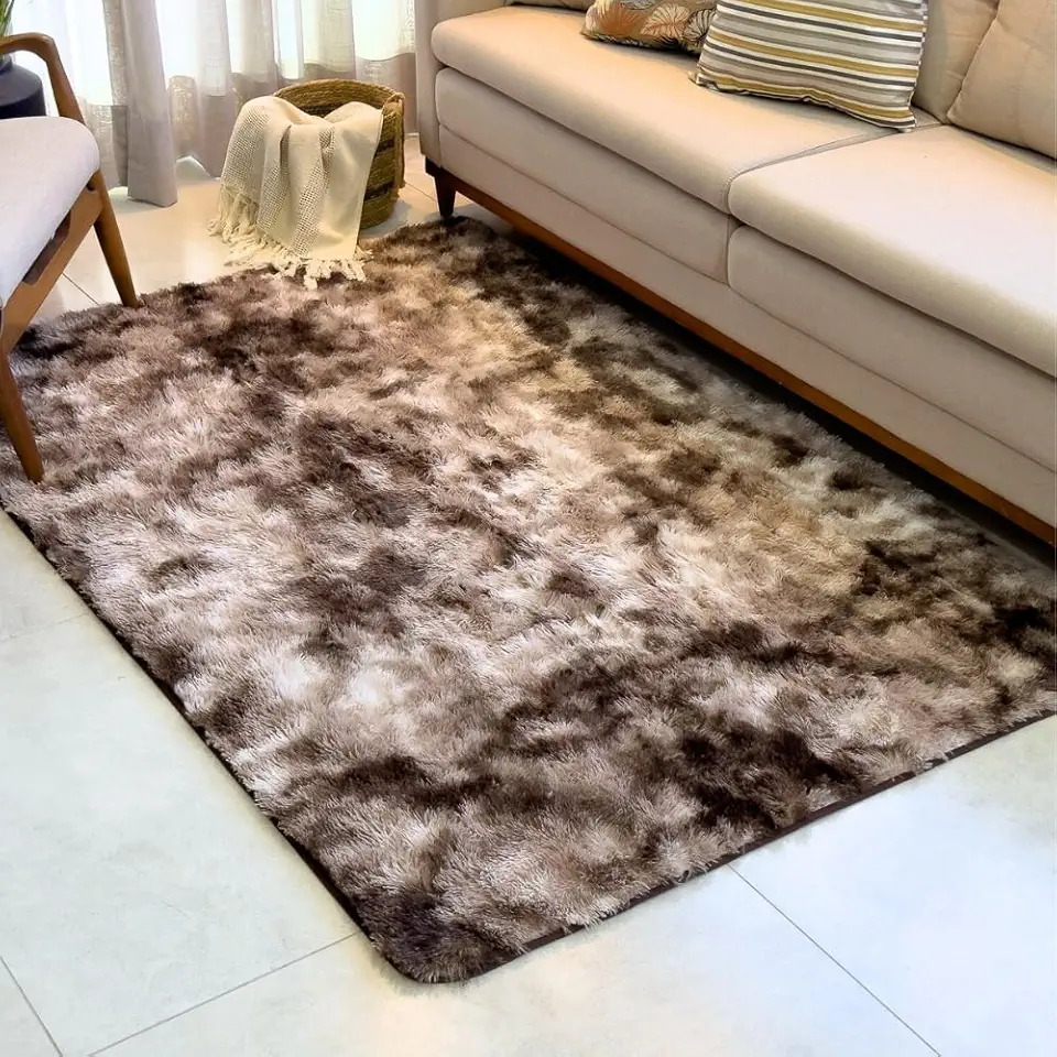 Tapete Peludo 3,00x2,00 Novo Para Sala Quarto Cozinha Felpudo (Marrom Mesclado, 300x200)