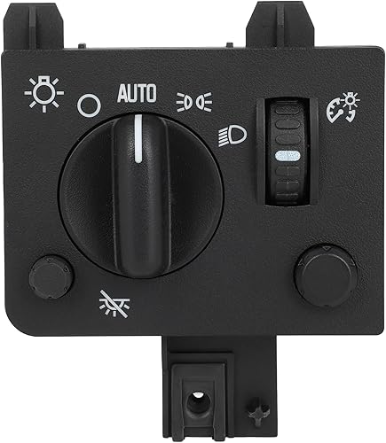 Miniatura 8 de CCIYU Interruptor de faros delanteros compatible con Chevrolet BlazerS10 1998-2004, para GMC Jimmy 1998-2001, para GMC Sonoma 1998-2004, para