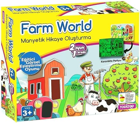 Farm World Manyetik Hikaye Oluşturma Kutu Oyunu