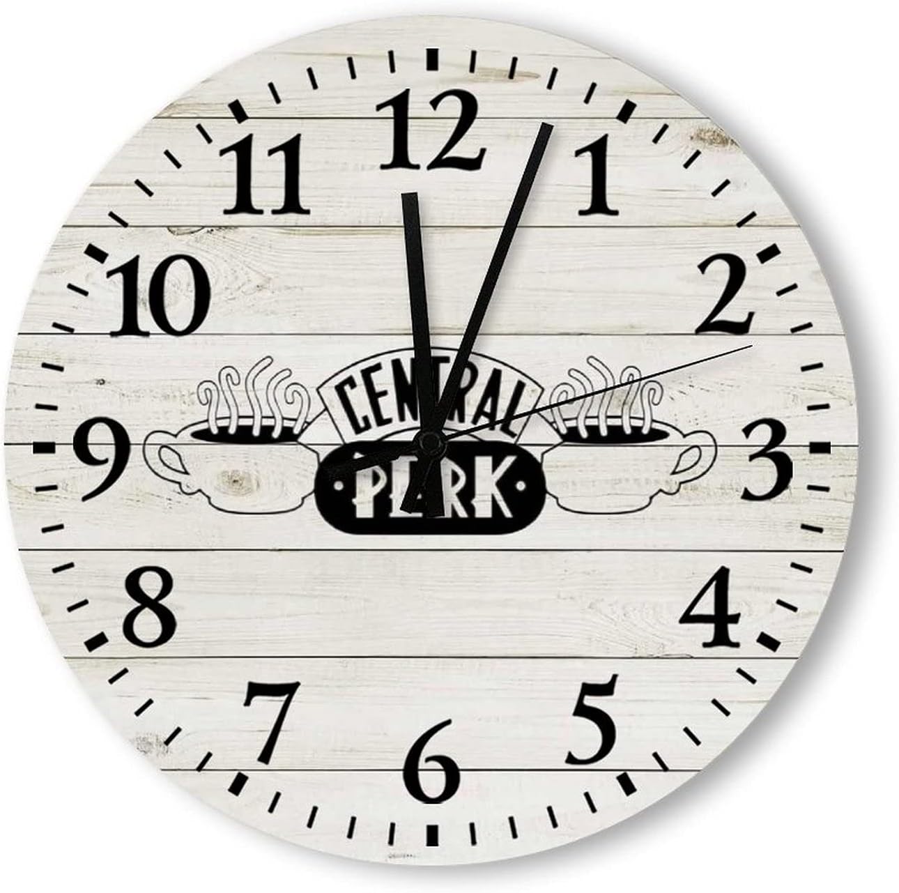 Central Perk Personalized Wood Clock, Wedding Gift, Parent Gift, Family Clock, Mother's Day Present, Birthday Present Wood Clock 12×12 inch