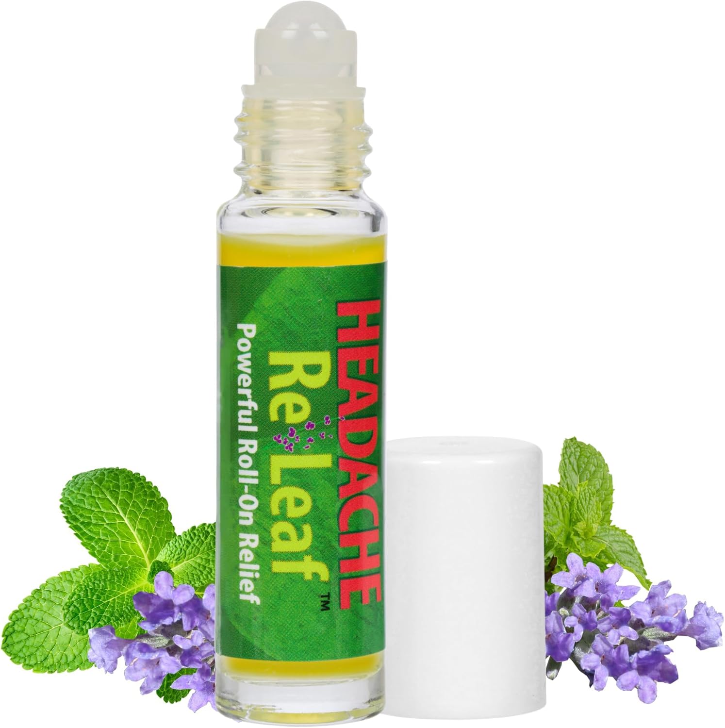 All-Natural Aromatherapy, Comforting for Tension Headaches, Throbbing Headaches and Stress, Roll-on for Relaxation and Comfort – 3 Pack