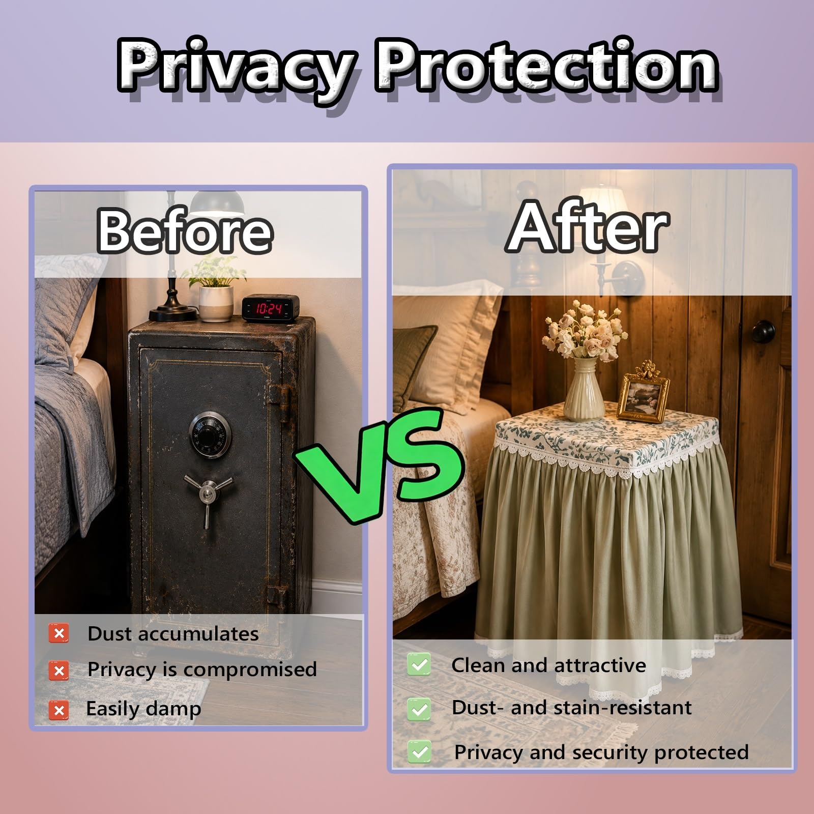 Funda de seguridad personalizada para estéreo/gabinete/refrigerador, fundas de seguridad lavables disfrazadas con costuras reforzadas, cubierta antipolvo para gabinete de seguridad estampada