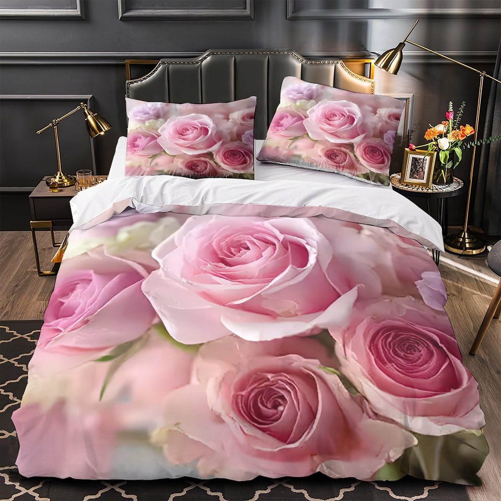 Housse de couette microfibre hypoallergénique et douce pour fille