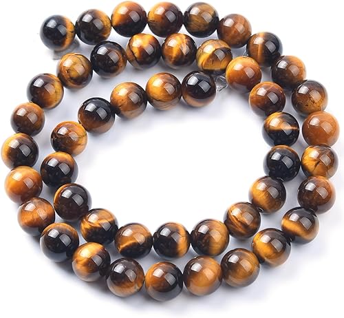 Miniatura 3 de Cuentas redondas naturales semipreciosas de piedra suelta para hacer joyas, brazaletes, collares