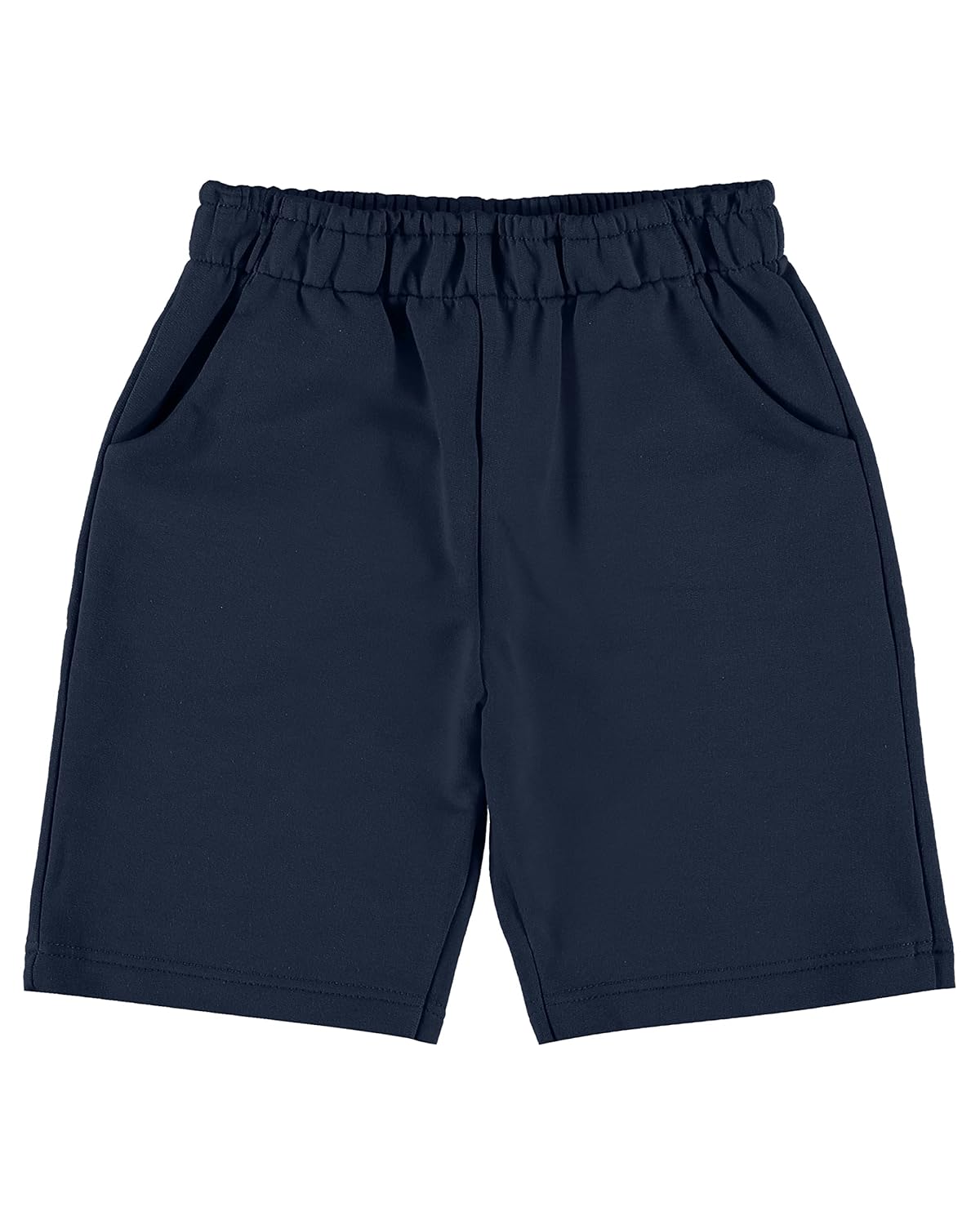 Bermuda Malwee Kids Moletom sem flanela meninos, Azul Marinho, 12