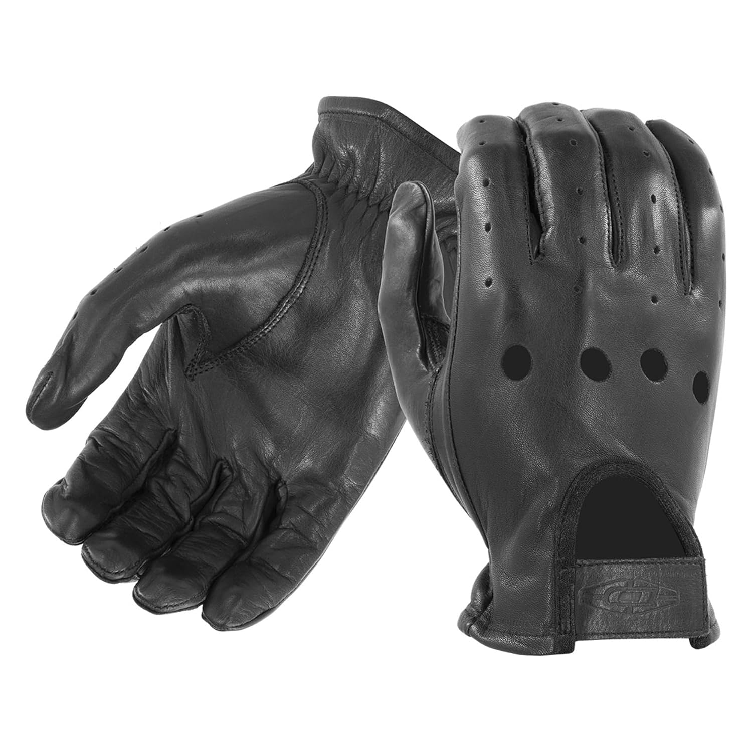 Damascus Gear: D22 Leather Driving Gloves - Full-Finger Unlined, Ultra Dexterity, All Day Use (Large)