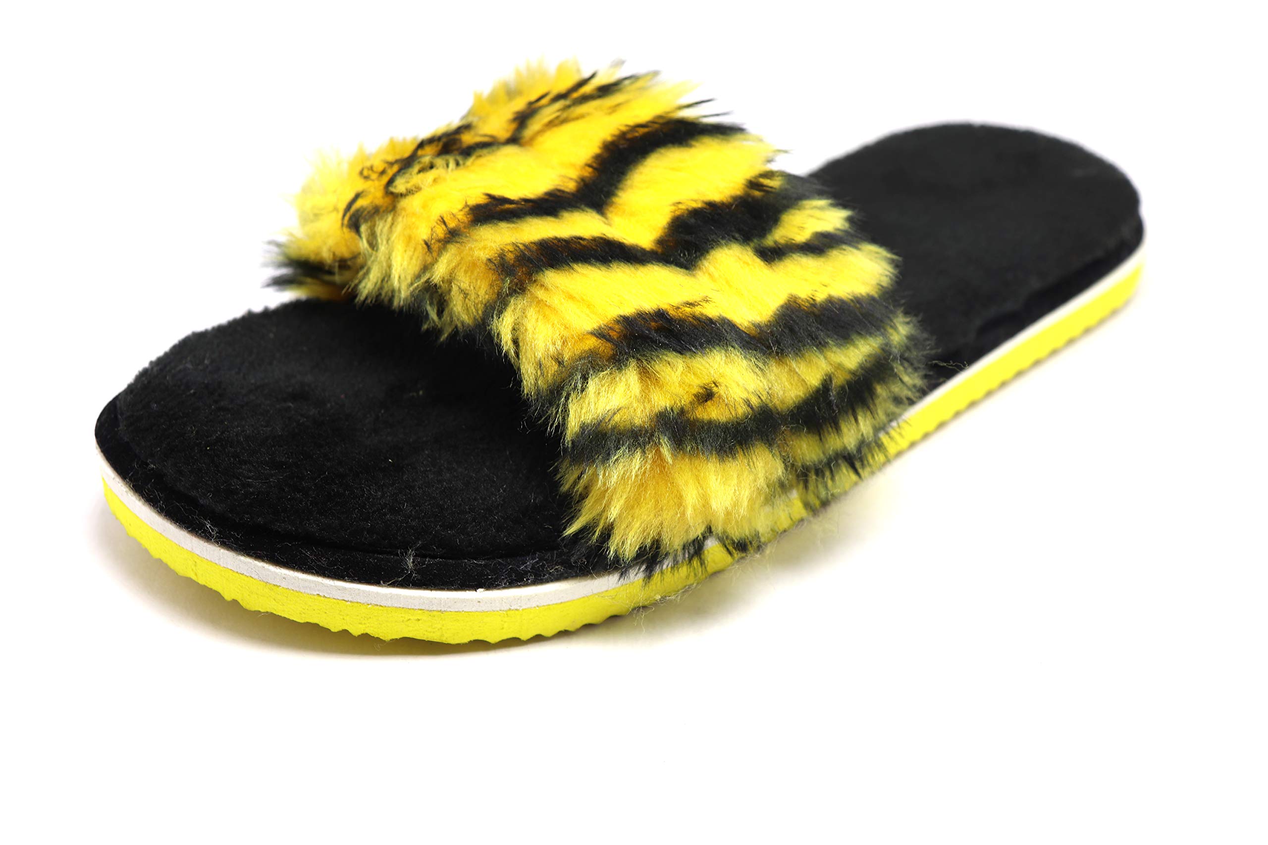 HD Womens Fur Cotton Slipper (Yellow, numeric_5) (B08QHXDCBW) Amazon Price History, Amazon Price Tracker