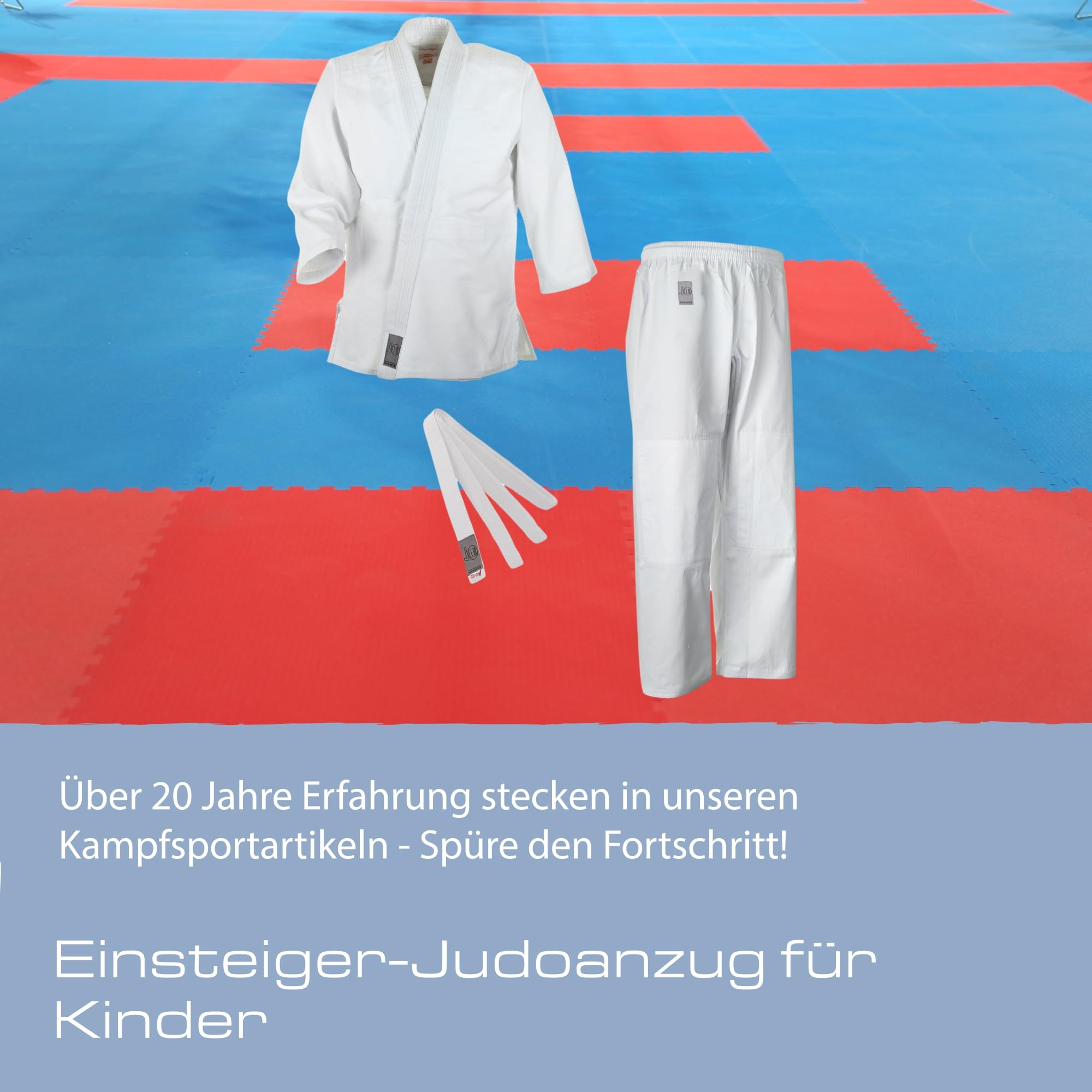 Ju-Sports Taekwondo Anzug Bonsai Weiß - Judogi speziell für Kinder & Einsteiger inkl. weißem Gürtel, Leichter Stoff für herrlich angenehmes Tragegefühl
