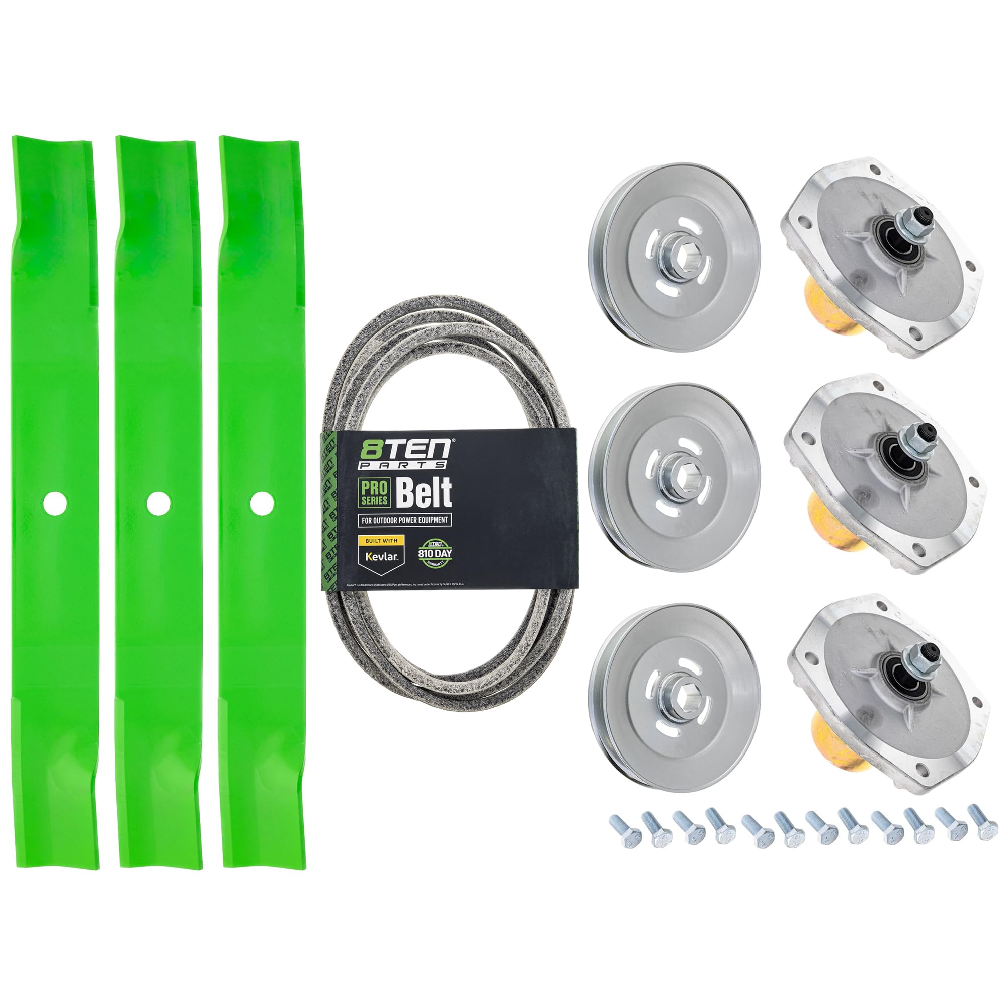 Amazon.com : 8TEN Blade Spindle Belt Kit for Kubota RCK60P-400Z