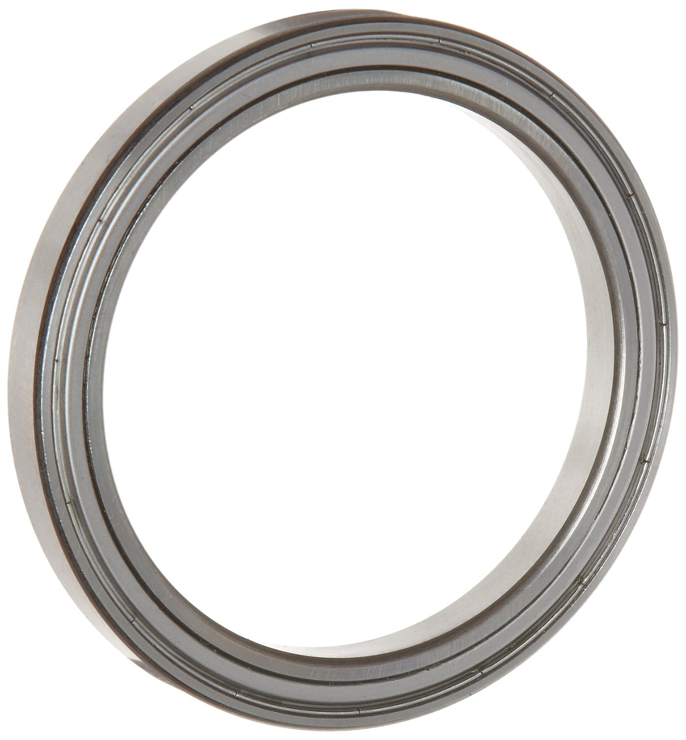 WJB 6801-ZZ Deep Groove Ball Bearing, Double Sheilded, Metric, 12mm ID, 21mm OD, 5mm Width, 430lbf Dynamic Load Capacity, 234lbf Static Load Capacity