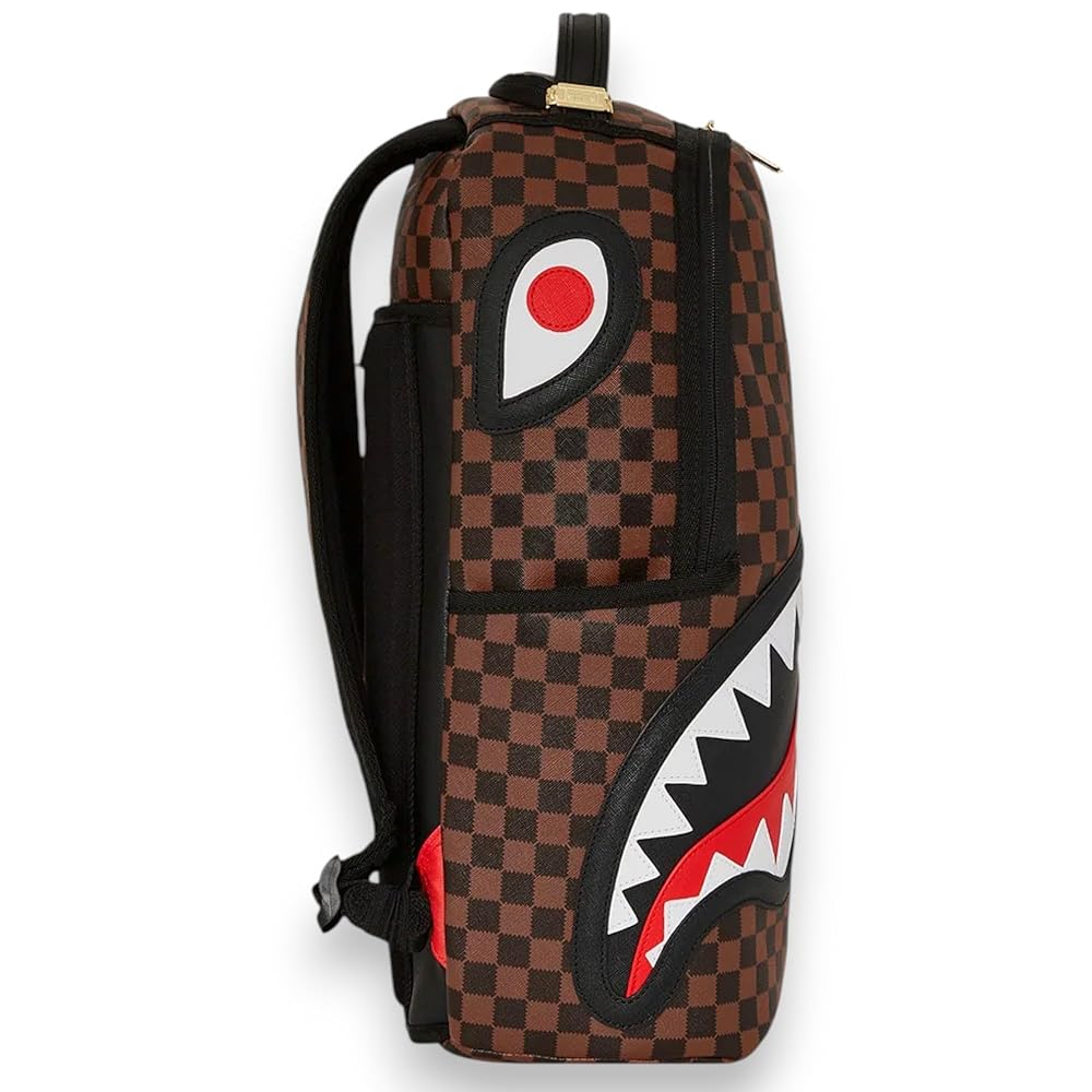 SPRAYGROUND Uomo Zaino Sawtooth Sharks In Paris Da 20 Litri, Brown/Black,  One Size : Amazon.it: Moda
