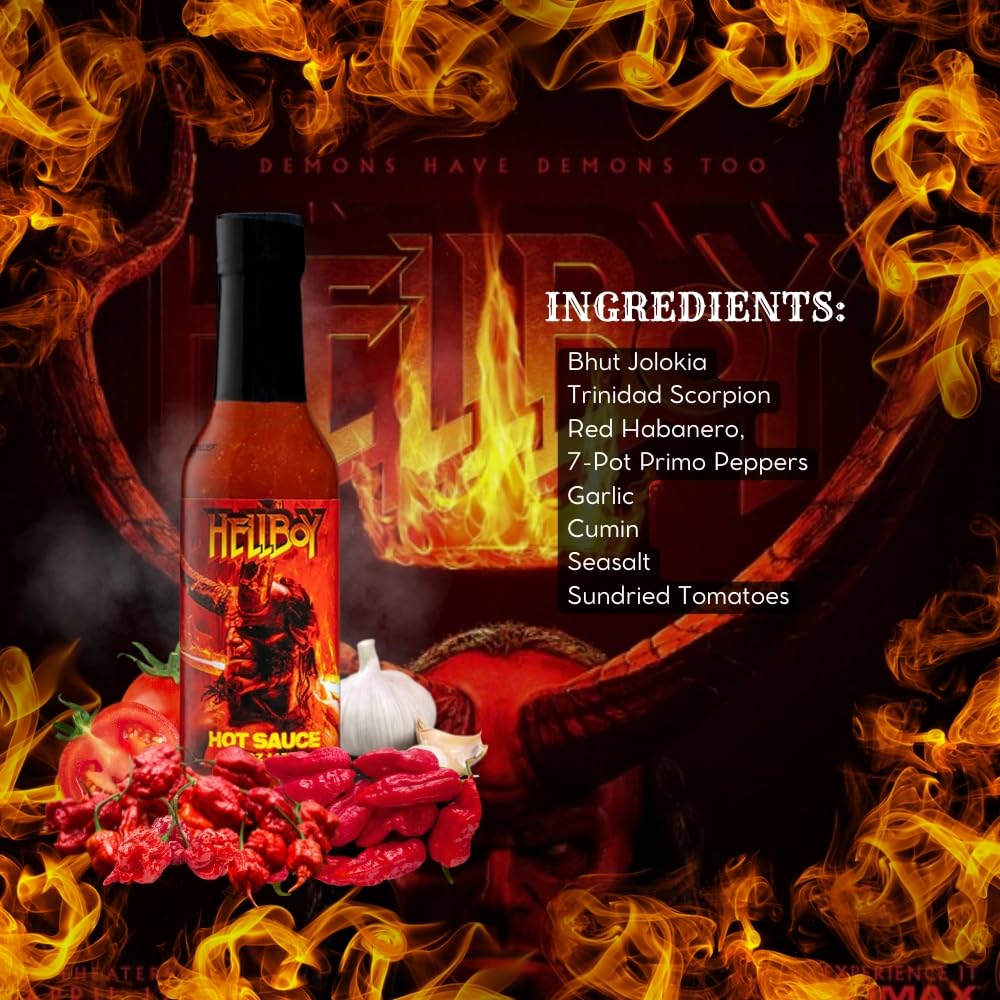 Amazon.com : Hellboy Legendary AF Hot Sauce : Grocery & Gourmet Food
