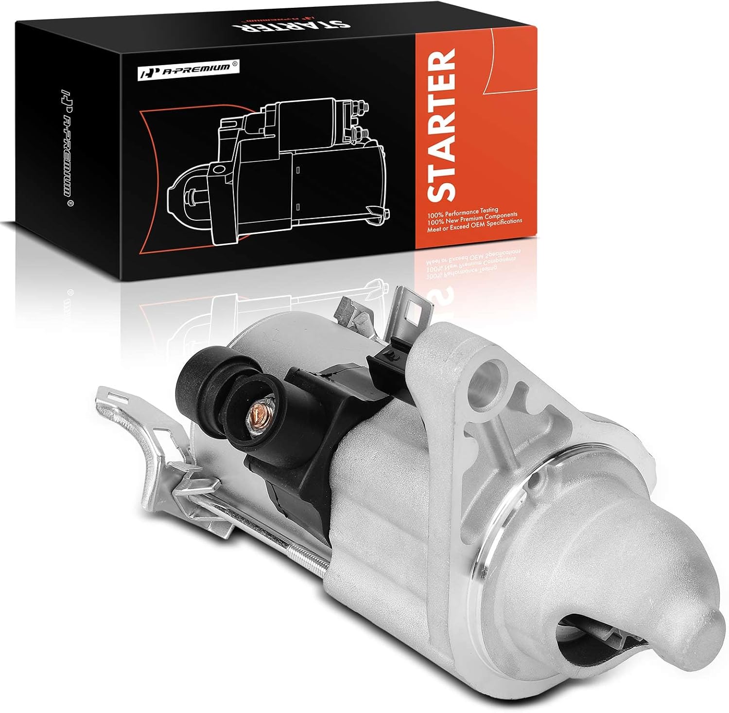 A-Premium Starter Motor Compatible with Honda Civic 2012-2015 1.8L, HR-V HRV 2016-2022 1.8L & Acura ILX 2013-2015 2.0L, 12V 1.4KW 9-Teeth Clockwise, Replace# 31200-R1A-A01, 31200-R1A-A11