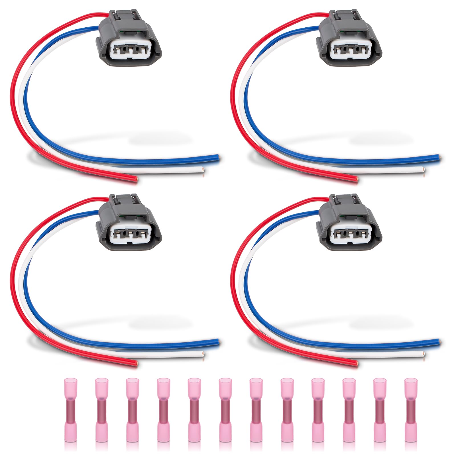AUTOKAY Pack of 4 Ignition Coil Connector Repair Harness Plug Wiring Pigtail Fits for Nissan 350Z 370Z Altima Armada Maxima