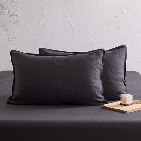 black linen pillowcases
