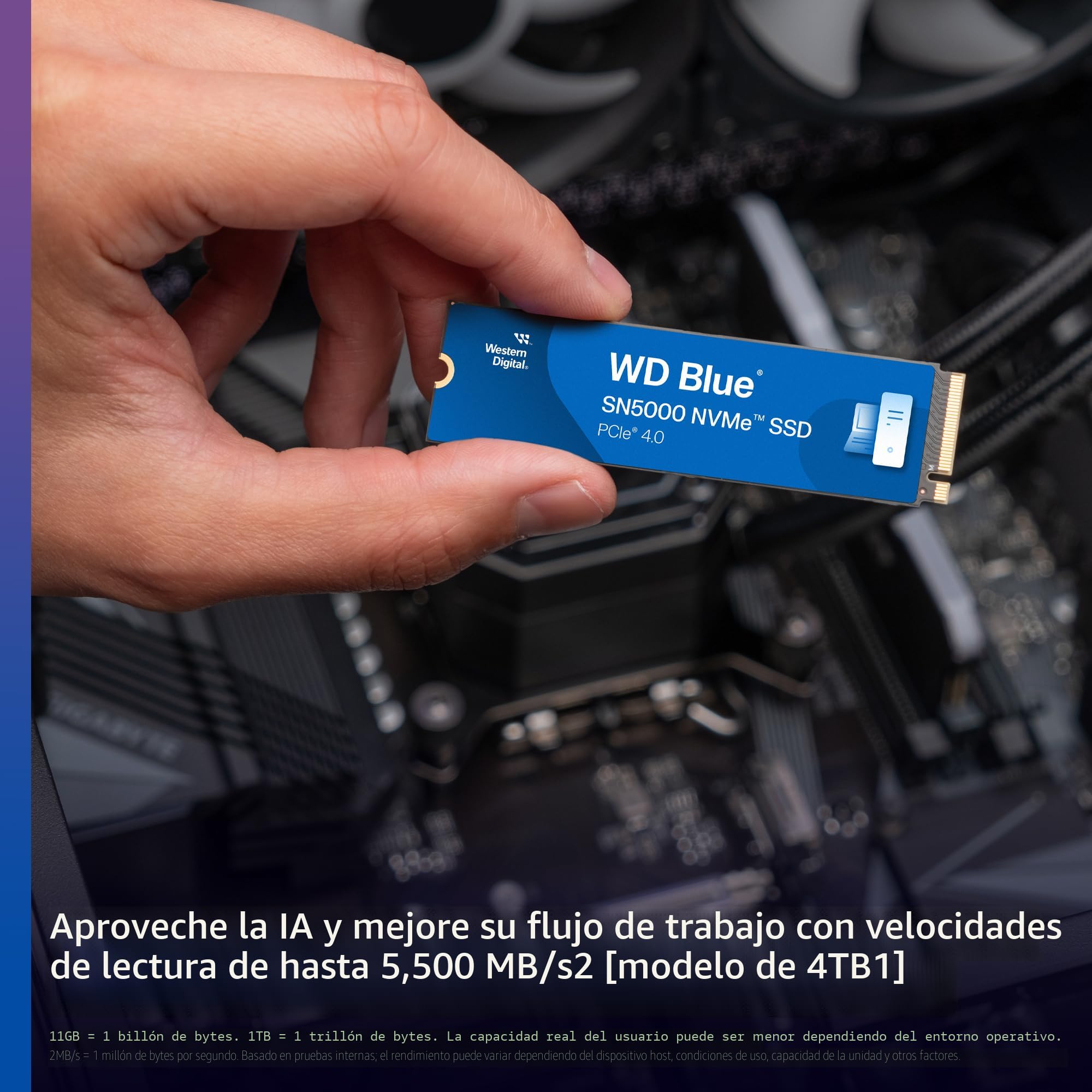 Amazon.com: Western Digital 1TB WD Blue SN5000 NVMe - Unidad de
