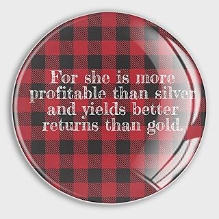 for She is More Profitable Than Silver Refrigerator Magnets Magnets for Whiteboard Positive Motivational Glass Fridge Magnet Fridge Magnets Decoration for Crafts Home Kitchen Office