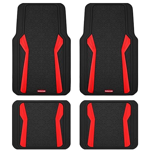 Rubbermaid Car Floor Mats Full Set,Premium Heavy Duty All-Weather Car
