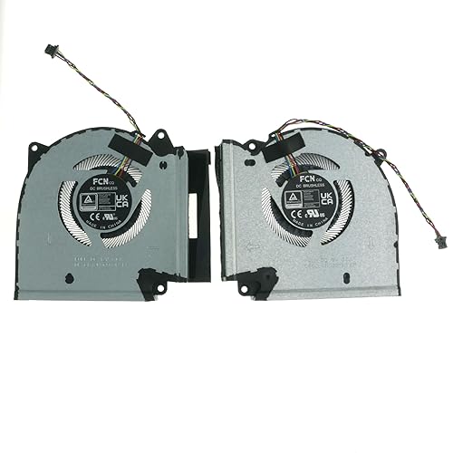 Replacement Parts CPU and GPU Cooling Fan for Asus G713PV G713PU G713PI Series FQLP DFSCL42P06593Q FQLN DFSCL42P16593Q 12V 0.6A Fan 13NR0C50P01011, 13NR0C50P02011