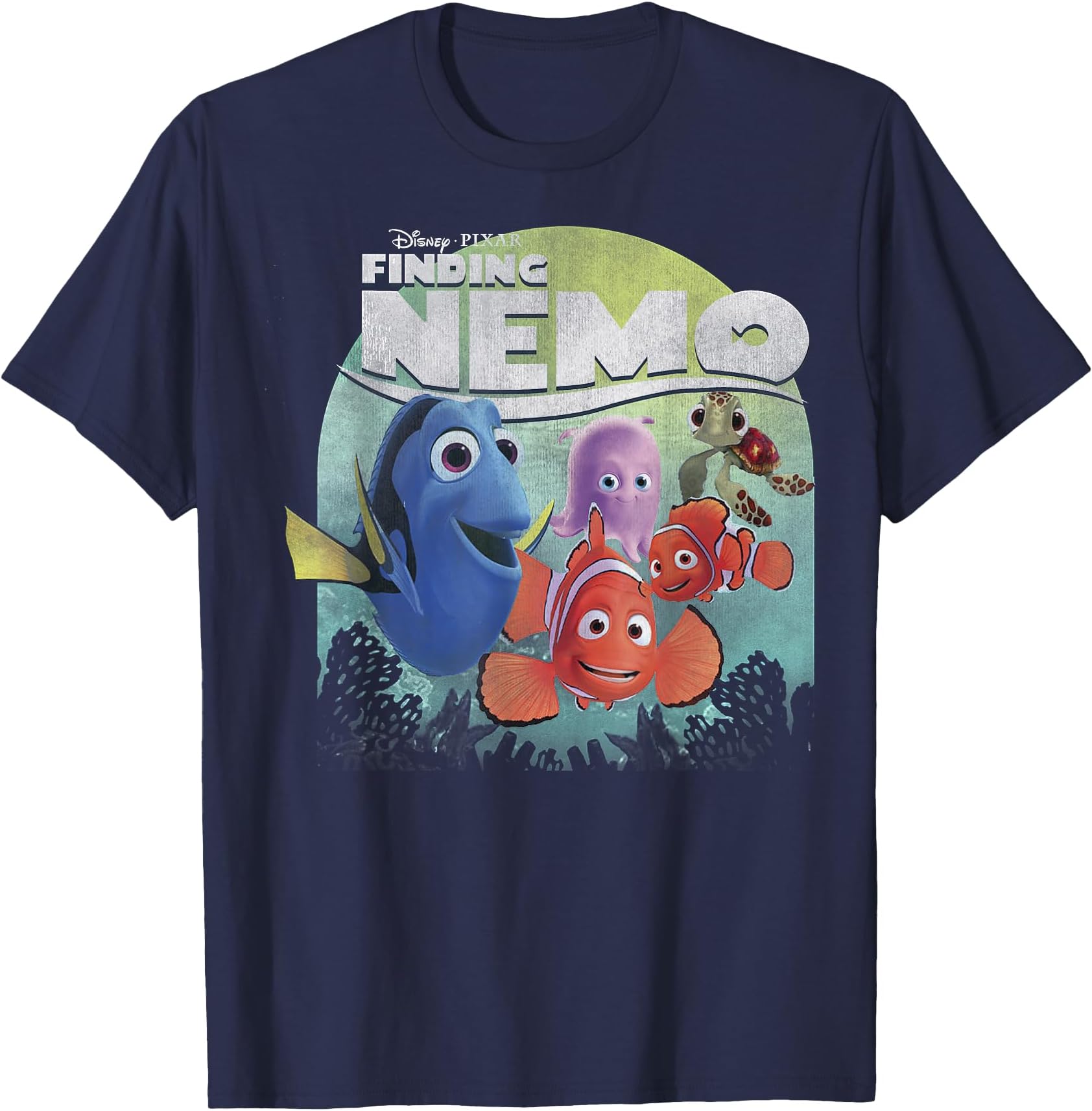 Pixar Finding Nemo Group Shot Poster Graphic T-Shirt T-Shirt Small
