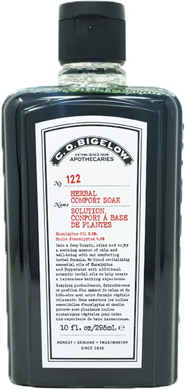 C.O. Bigelow Herbal Comfort Soak, Aromatherapy Bath Soak | Aromatherapy Bath Soak for Discomfort, Relaxation & Tired Muscles with Essential Oils, Eucalyptus, Peppermint, Echinacea