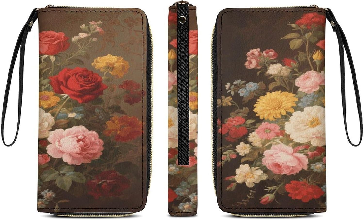 Vintage Floral PU Leather Stylish Wallet image 3