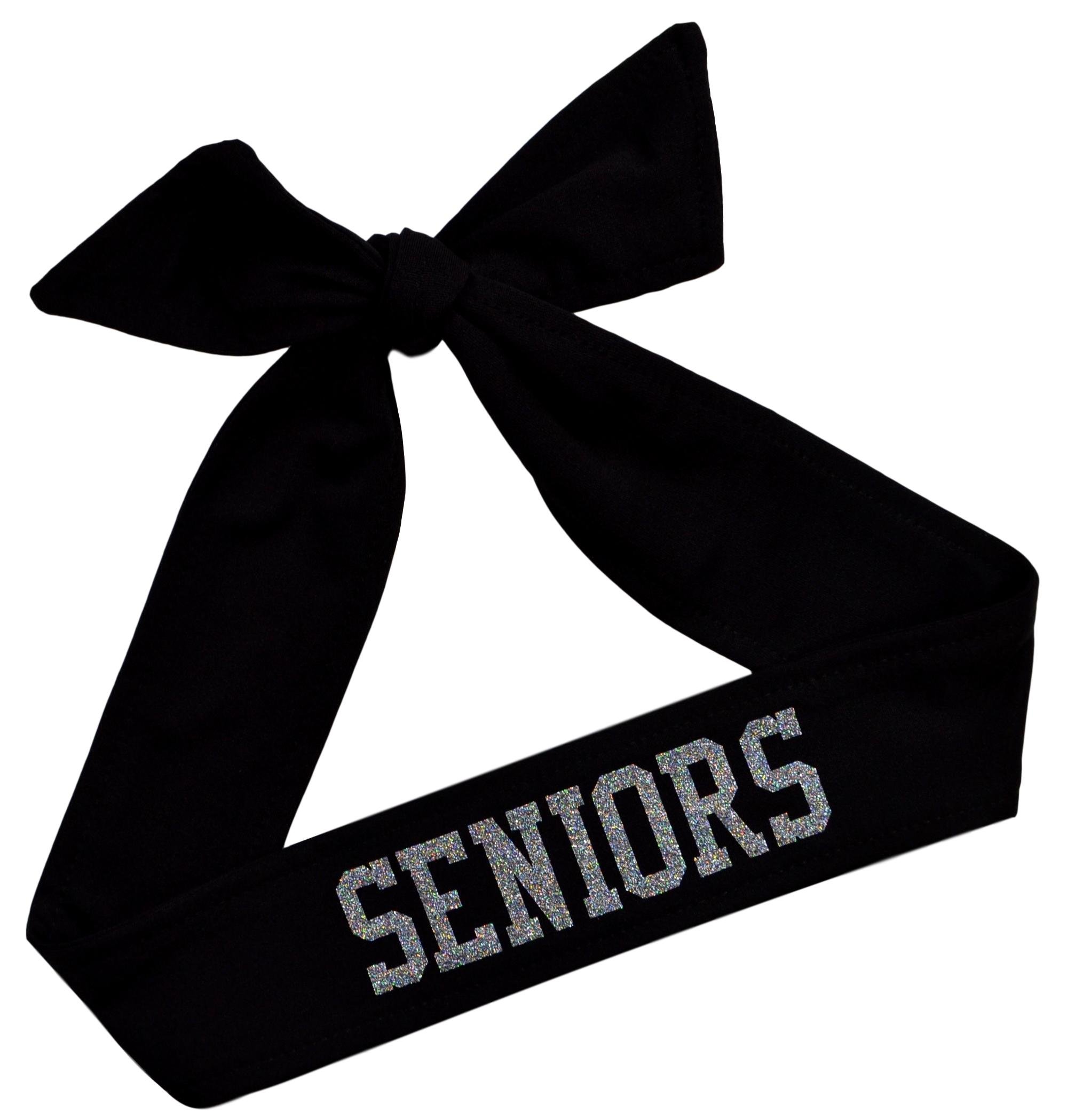 Tie Back Sport Headband with Your Custom Team Name or Text in Glitter by Funny Girl Designs