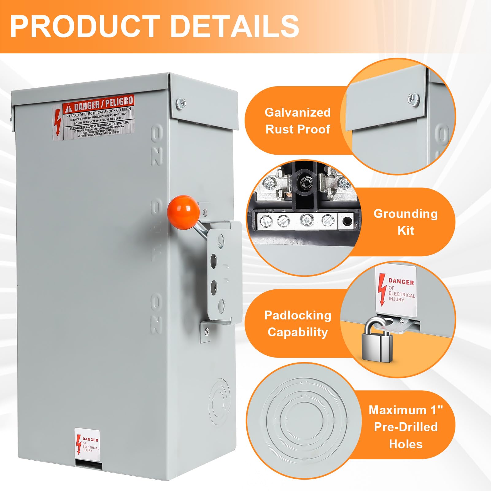 FM100様 Amazon.com: 100A Generator Transfer Switch, 24000W Heavy